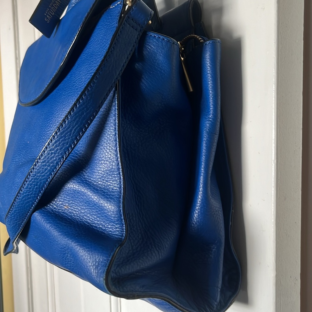 kate spade Cobalt Blue Leather Satchel - Picture 3 of 13